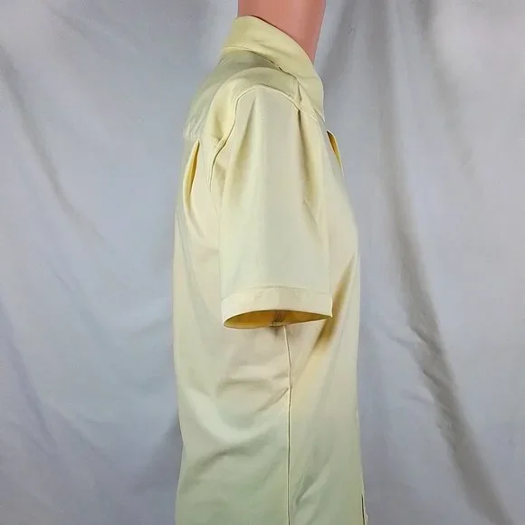 VRST Men's Short Sleeve Button Down Shirt-Butter Yellow Heather-Small-NWT - Picture 2 of 4